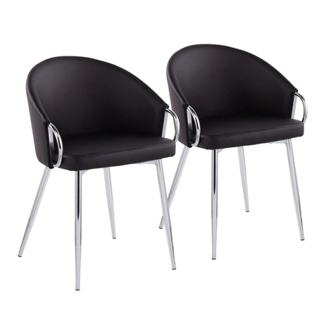 Claire - Contemporary / Glam Stylish Design Chair (Set of 2) - Furniture Home Direct