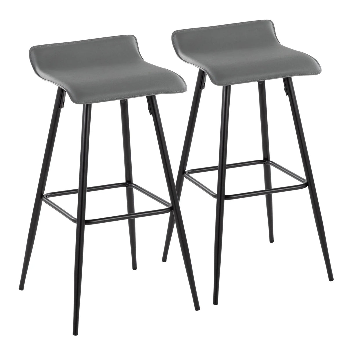 Ale - Contemporary Fixed-Height Bar Stool (Set of 2) - Furniture Home Direct