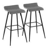 Ale - Contemporary Fixed-Height Bar Stool (Set of 2) - Furniture Home Direct