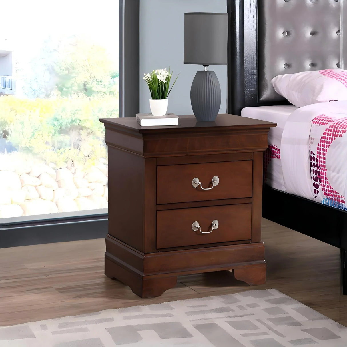 Louis Phillipe - Nightstand - Wood - Furniture Home Direct