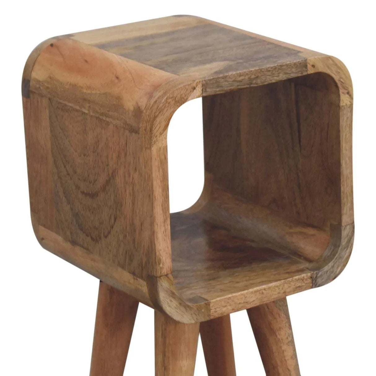 Minimalist Open Curved Nightstand - Furniture Home Direct