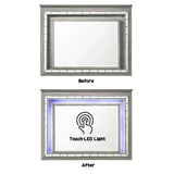 Antares - Mirror With LED - Light Gray - Furniture Home Direct
