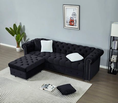 4 Seater Oversized L Shaped Reversible Sectional Sofa - Furniture Home Direct