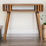Slatted Console - Light Brown - Furniture Home Direct