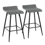 Ale - Contemporary Fixed Height Counter Stool (Set of 2) - Furniture Home Direct