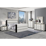 Isaiah - Mirror With Upholstered Frame And LED Lighting
