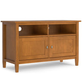 Warm Shaker - TV Media Stand Handcrafted - Brown - Furniture Home Direct