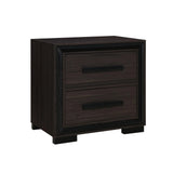 Queen Bedroom Set With Bed Dresser Mirror Nightstand Brown - Furniture Home Direct
