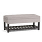 Cosmopolitan - Storage Ottoman Bench With Open Bottom - Furniture Home Direct