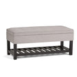 Cosmopolitan - Storage Ottoman Bench With Open Bottom - Furniture Home Direct