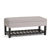 Cosmopolitan - Storage Ottoman Bench With Open Bottom - Furniture Home Direct