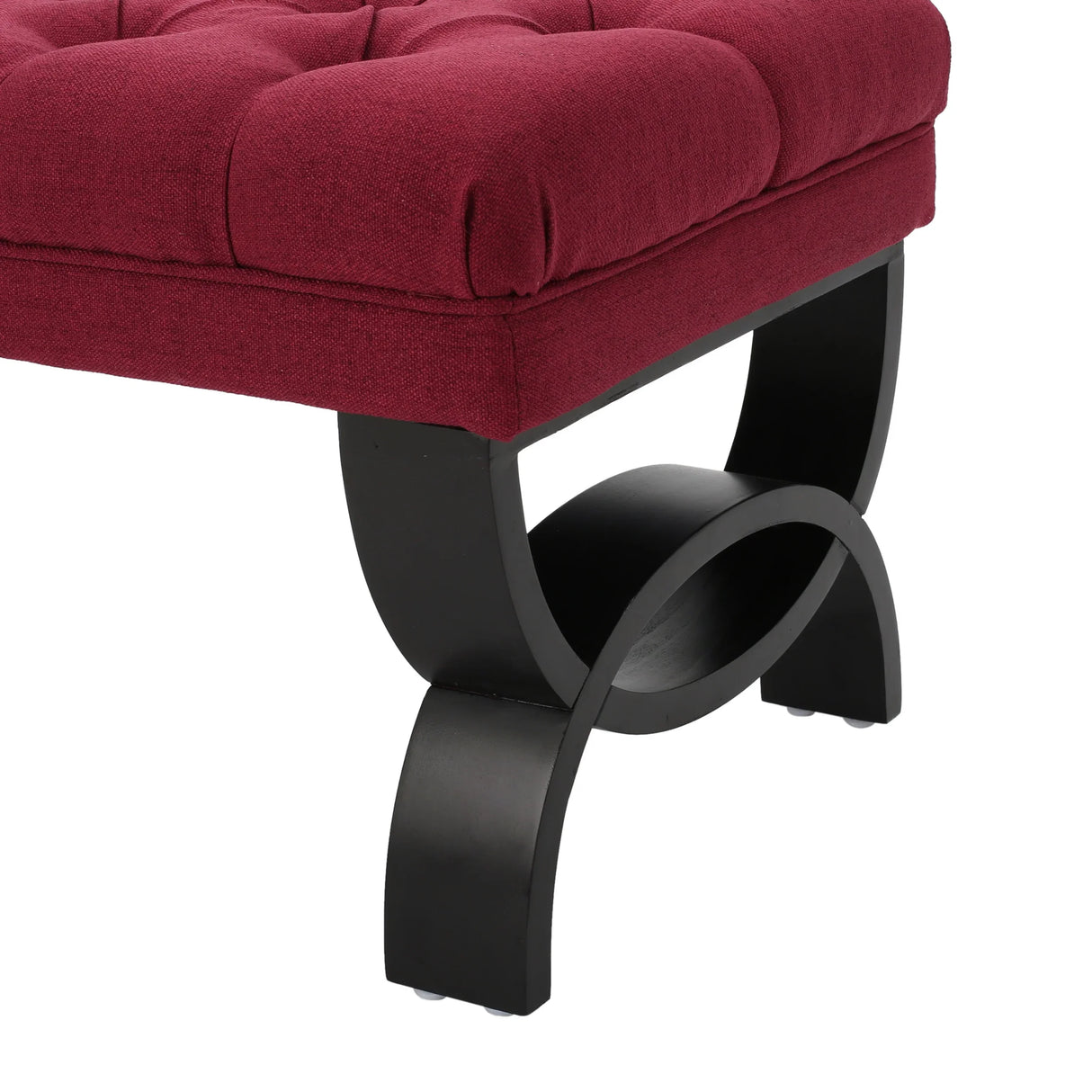 HILTON Bench with Button-Tufted Diamond Stitching - Furniture Home Direct