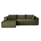 Compression Sectional Couch With Comfy Chaise, Boneless L Shape Sofa With Deep Seat - Furniture Home Direct