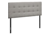 Full Size Bed Headboard Only, Upholstered, Transitional - Gray - Furniture Home Direct