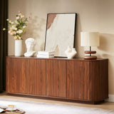 Contemporary Sideboard Storage Cabinet TV Stand With Wave Pattern - Furniture Home Direct