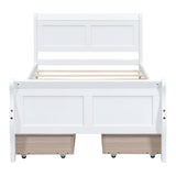 Platform Bed Frame Mattress Foundation Sleigh Bed With Headboard / Footboard / Wood Slat Suppor - Furniture Home Direct