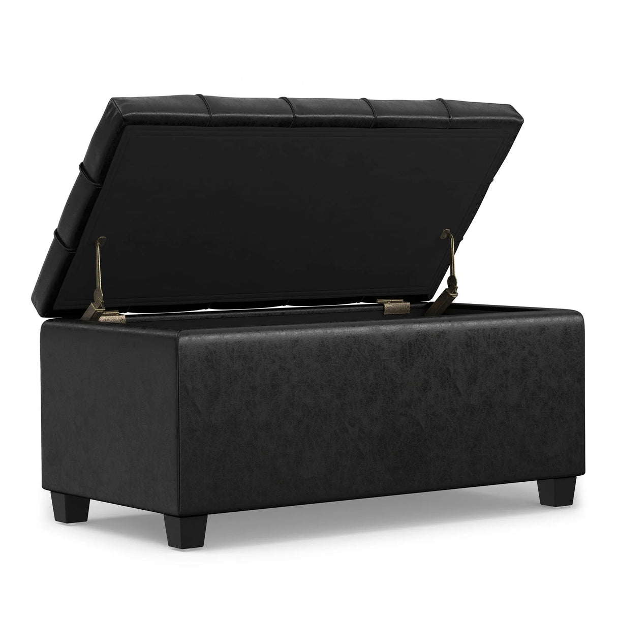 Sienna - Transitional Storage Ottoman Bench - Furniture Home Direct