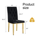 Vintage Style Armless Dining Chairs Set With Grid And Buckle Design - Furniture Home Direct