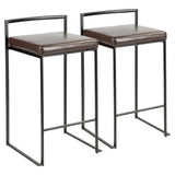 Fuji - Contemporary Style Stackable Counter Stool - Furniture Home Direct