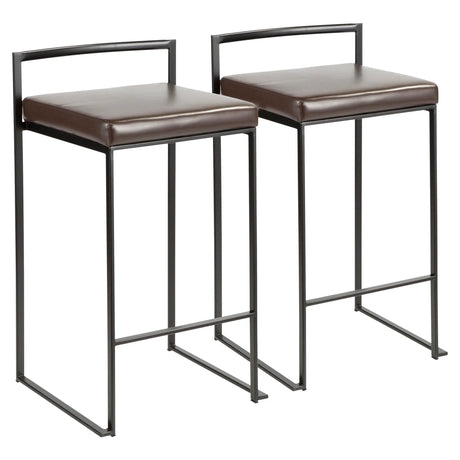 Fuji - Contemporary Style Stackable Counter Stool - Furniture Home Direct