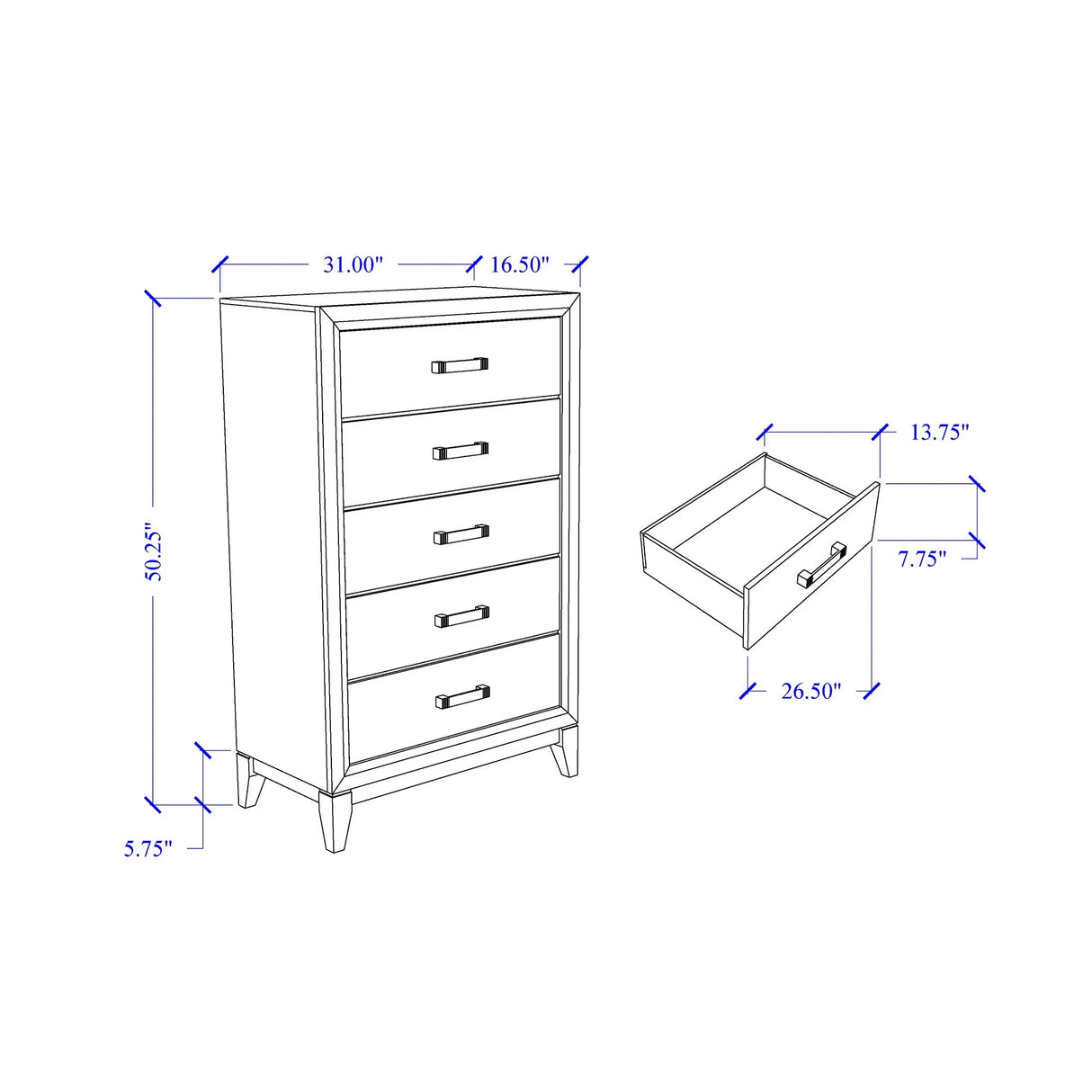 Mirage - Chest - Furniture Home Direct