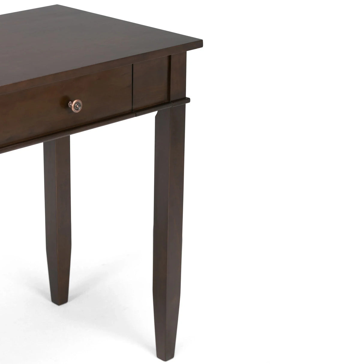Carlton - Home Office Desk - Dark Tobacco Brown - Furniture Home Direct