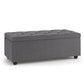 Hamilton - Upholstered Lift Top Rectangular Storage Ottoman - Furniture Home Direct