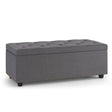 Hamilton - Upholstered Lift Top Rectangular Storage Ottoman - Furniture Home Direct