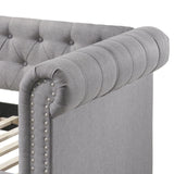 Justice - Twin Daybed With Trundle - Smoke Gray - Furniture Home Direct