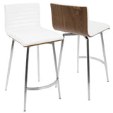 Mason - Contemporary Swivel Counter Stool (Set of 2) - Furniture Home Direct