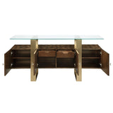 Mabyn - Console Cabinet - Brown - Furniture Home Direct