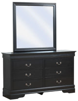 Louis Phillipe - Dresser - Black - Furniture Home Direct