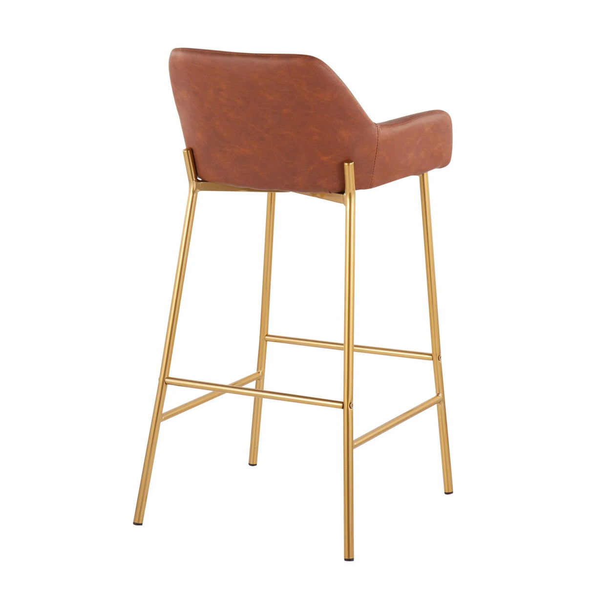 Daniella - Contemporary / Glam Fixed Height Bar Stool (Set of 2) - Furniture Home Direct