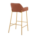 Daniella - Contemporary / Glam Fixed Height Bar Stool (Set of 2) - Furniture Home Direct