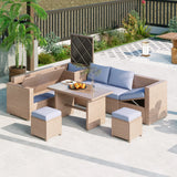 Outdoor 6-Piece Sectional Set - Furniture Home Direct