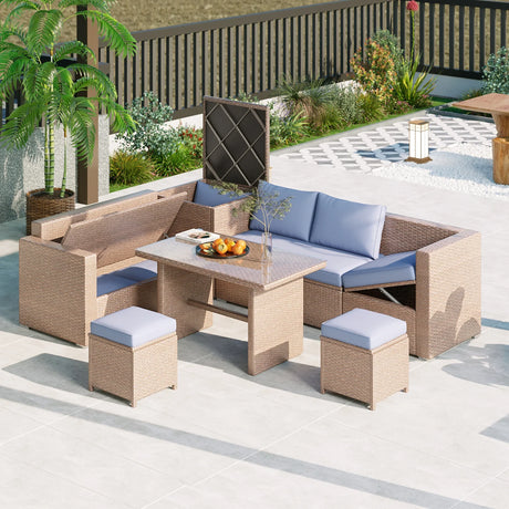 Outdoor 6-Piece Sectional Set - Furniture Home Direct