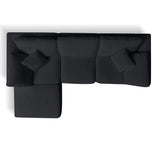 Cloud Sectional Couch, Convertible With Ottoman, 3 Seater Modular Design