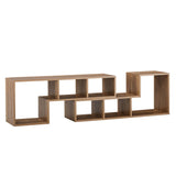 Minimalist Cube TV Stand With Adjustable Open Storage Shelves - Furniture Home Direct