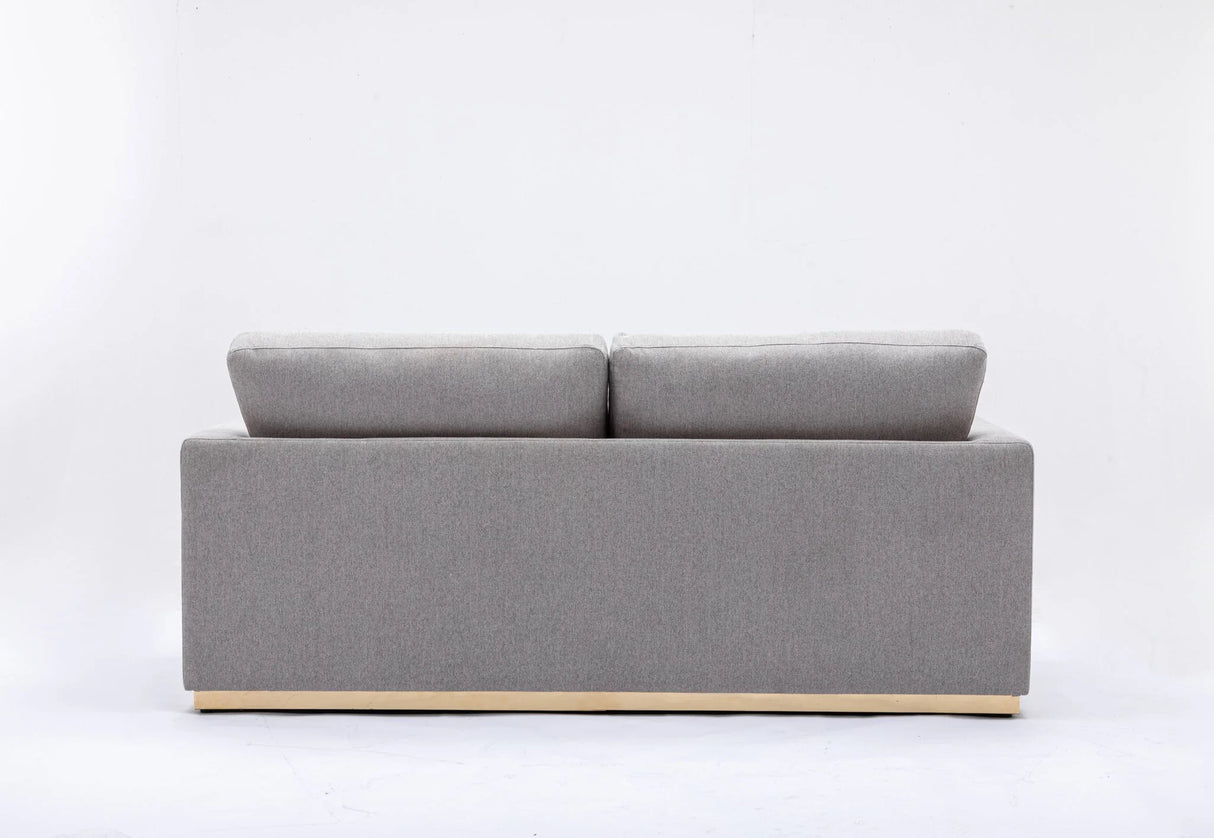 Valin - Linen Sofa For Living Room - Gray - Furniture Home Direct