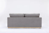 Valin - Linen Sofa For Living Room - Gray - Furniture Home Direct