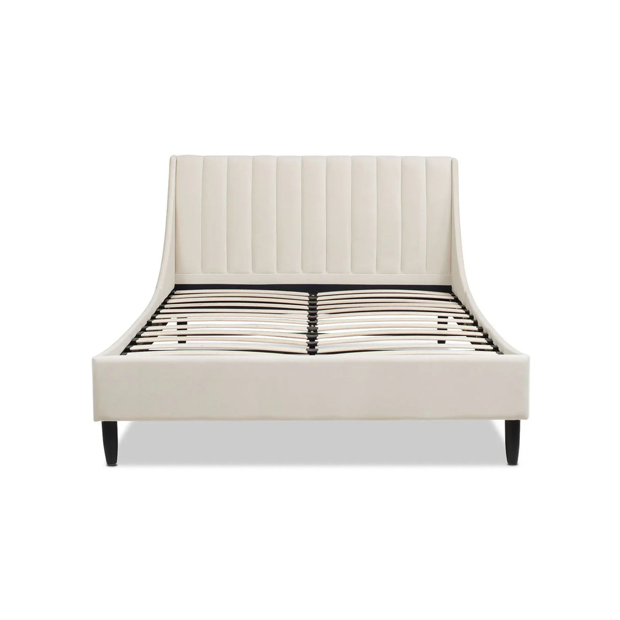 Aspen - Vertical Tufted Modern Headboard Platform Bed Set - Furniture Home Direct