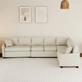 L-Shaped Sofa Convertible Sofa Bed Pull Out Sofa Sleeper With Two Back Pillows, Two USB Ports And Two Power Sockets For Living Room - Furniture Home Direct