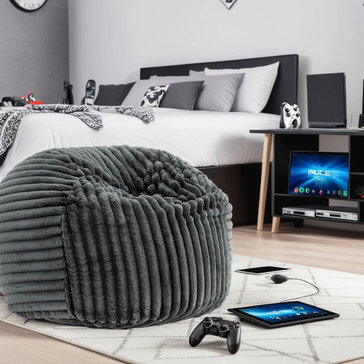 Sky Luxe - Minky Memory Foam Lounger - Furniture Home Direct