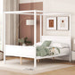 Canopy Platform Bed With Headboard And Footboard, Slat Support Leg - Furniture Home Direct