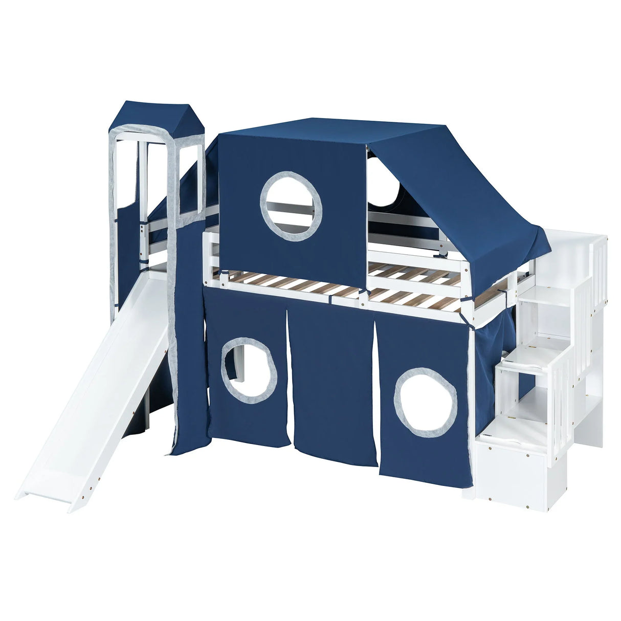 Loft Bed With Tent And Tower - Furniture Home Direct