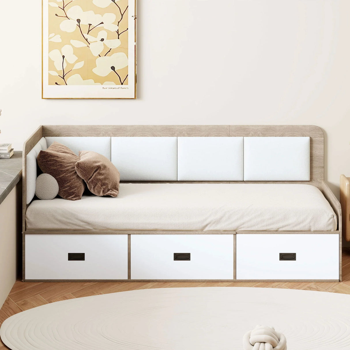 Daybed With 3 Drawers And 3 Storage Compartments - Furniture Home Direct