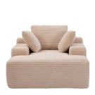 Oversized Chaise Lounge Chair Cozy Cloud Couch With 3 Throw Pillows And Wide Armrest - Furniture Home Direct