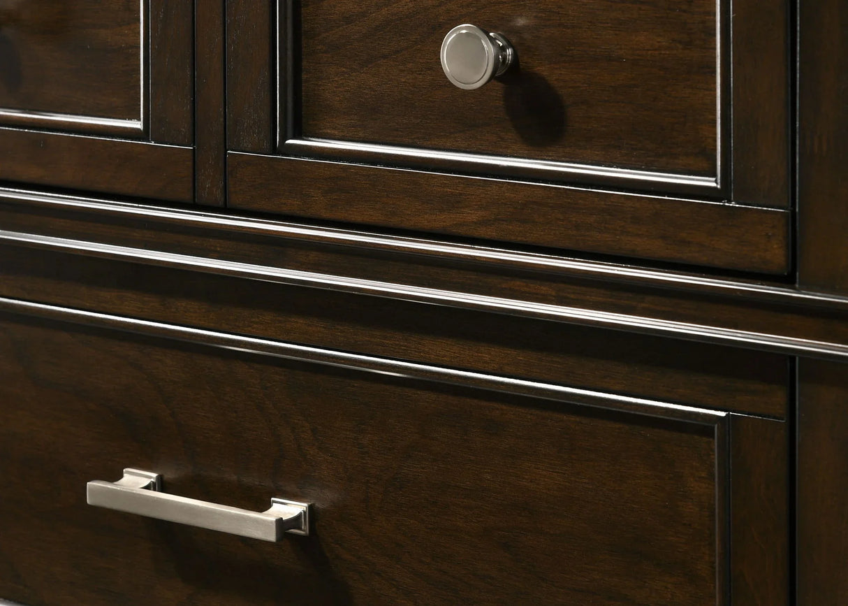Merlot - 6 Drawer Dresser - Mahogany - Furniture Home Direct