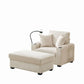 Oversized Chaise Lounge Chair With Ottoman And Storage - Furniture Home Direct