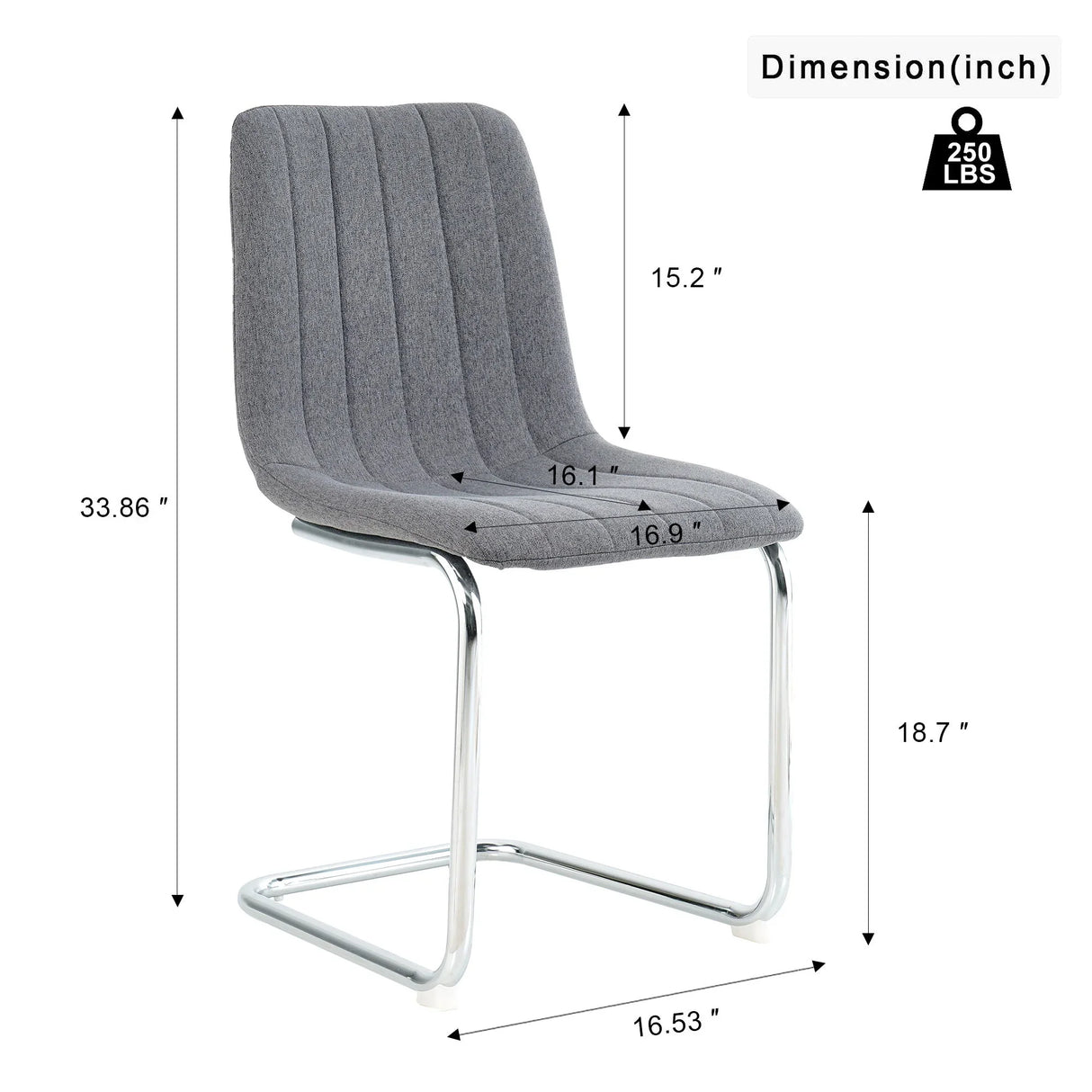 Modern Dining Chair With Metal Legs - Furniture Home Direct